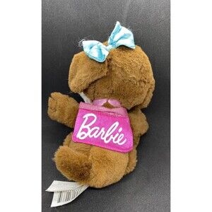 Barbie Great Puppy Adventures Plush Puppy Dog Pink Shirt Blue Bow